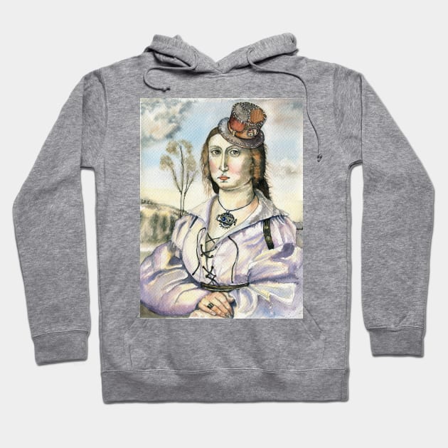 Steampunk version Rafael Sanzio Madonna Hoodie by victoriazavyalova_art